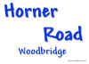 Horner Road Sign